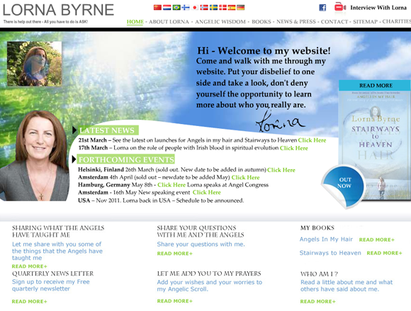 Lorna Byrne website